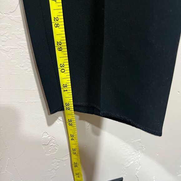 New Chanel Capri 7/8 Microfiber Pants Tissus Microf Pure Noir Black size 42 - Picture 9 of 11